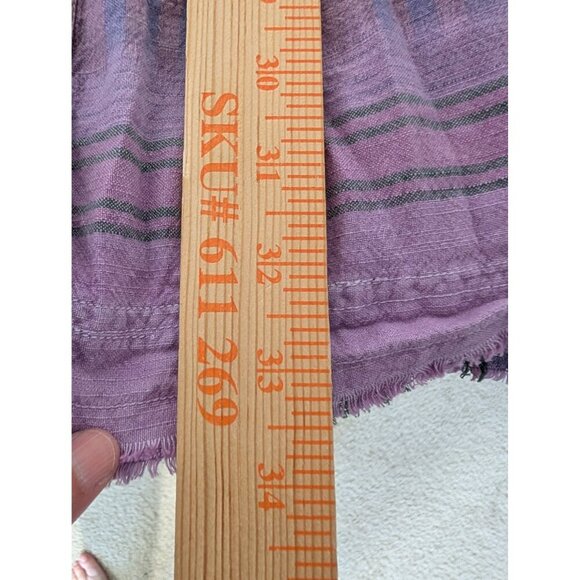 Pilcro Plaid Tangier Mini Shirt Dress Womens Size Large Purple Long Sleeve - Picture 14 of 14